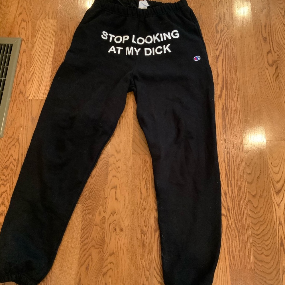 Pizzaslime stop looking at my d pants black medium